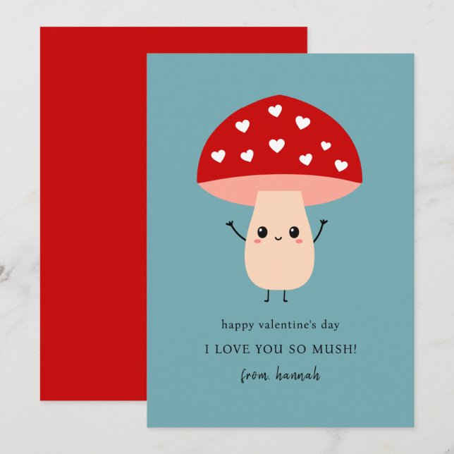 Cartes Pour Fêtes Annuelles Drôle mignon Je T'Aime Si Putain Happy Valentine's (Devant / Derrière)