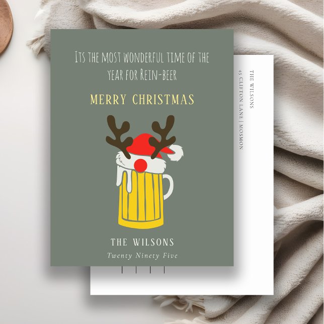 Cartes Pour Fêtes Annuelles Drôle Mignon Merveilleux Moment Pour Bière Rein No (Créateur téléchargé)