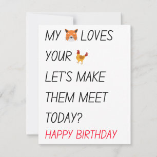 Cartes Pour Fêtes Annuelles Drôle Naughty Dirty Joyeux Cadeaux d'anniversaire 