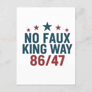 Cartes Pour Fêtes Annuelles Drôle No Faux King Way 86 47 4 juillet