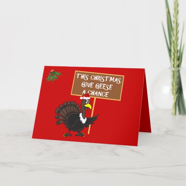 Cartes Pour Fêtes Annuelles Drôle Noël Turquie (Devant)