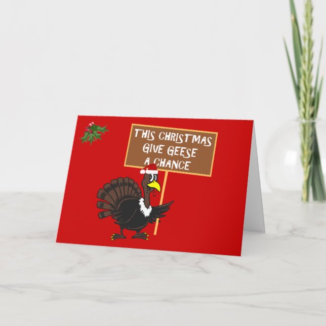 Cartes Pour Fêtes Annuelles Drôle Noël Turquie (Devant)