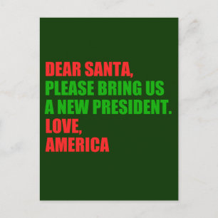 Cartes Pour Fêtes Annuelles Drôle nouveau président politique pour Noël