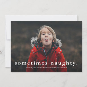 Cartes Pour Fêtes Annuelles Drôle parfois vilain 3 Photo Joyeux Noël