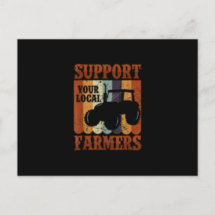 Cartes Pour Fêtes Annuelles Drôle Paysan de cadeaux Poulet de la ferme Chèvre 