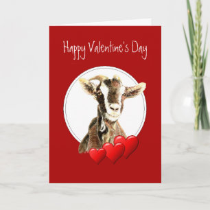 Cartes Pour Fêtes Annuelles Drôle Saint Valentin à la Vielle Chèvre, humour
