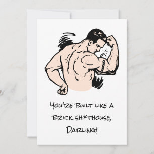 Cartes Pour Fêtes Annuelles Drôle Sarcastique VOUS ÊTES CONSTRUIT COMME Person