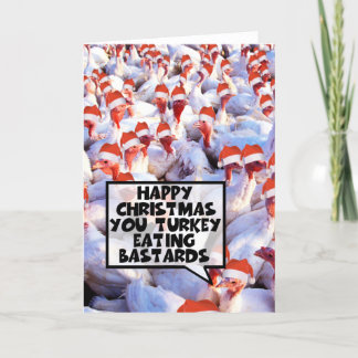 Cartes Pour Fêtes Annuelles Drôle slogan offensif Noël