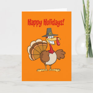 Cartes Pour Fêtes Annuelles Drôle Thanksgiving Turquie