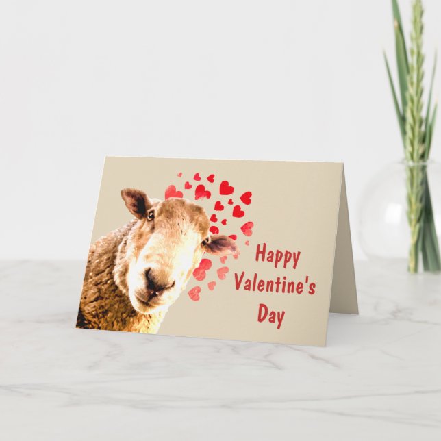 Cartes Pour Fêtes Annuelles Drôle toi et moi, Saint Valentin Animal (Devant)
