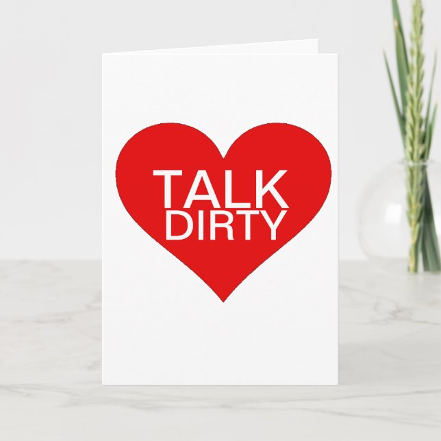 Cartes Pour Fêtes Annuelles Drôle valentine parler sale amour vente à succès (Devant)