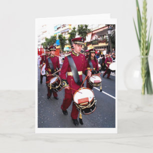 Cartes Pour Fêtes Annuelles Drummers sur Palm Sunday, Marbella