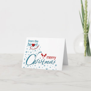 Cartes Pour Fêtes Annuelles Du coeur Joyeux Noël
