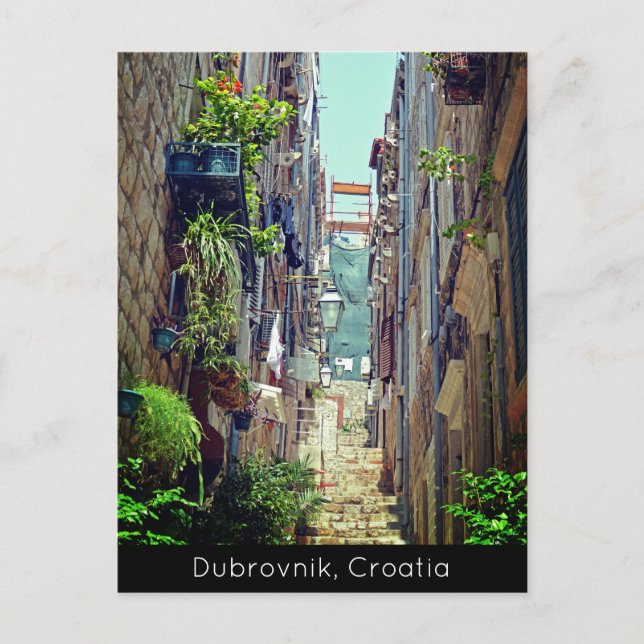 Cartes Pour Fêtes Annuelles Dubrovnik à l'intérieur des murs de la vieille vil (Devant)