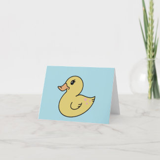 Cartes Pour Fêtes Annuelles Duckie en caoutchouc personnalisable