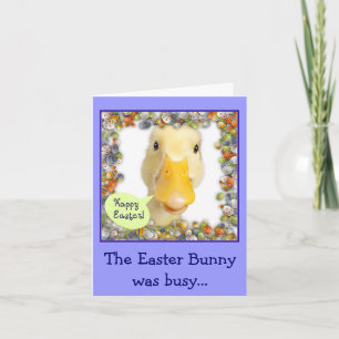 Cartes Pour Fêtes Annuelles Ducky de Pâques