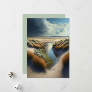 Cartes Pour Fêtes Annuelles Dunes côtières néerlandaises