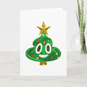 Cartes Pour Fêtes Annuelles Dunette Emoji d'arbre de Noël