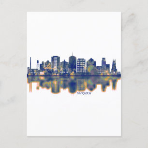 Cartes Pour Fêtes Annuelles Durham Skyline