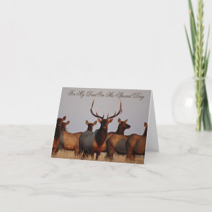 Cartes Pour Fêtes Annuelles E66 Élan mâle et femelles