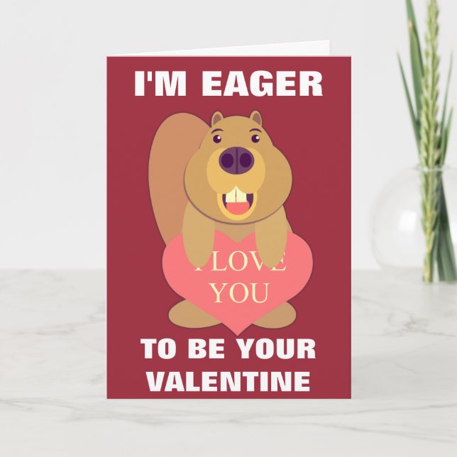 Cartes Pour Fêtes Annuelles Eager Valentin (Devant)