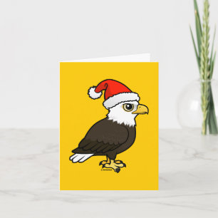 Cartes Pour Fêtes Annuelles Eagle chauve Père Noël