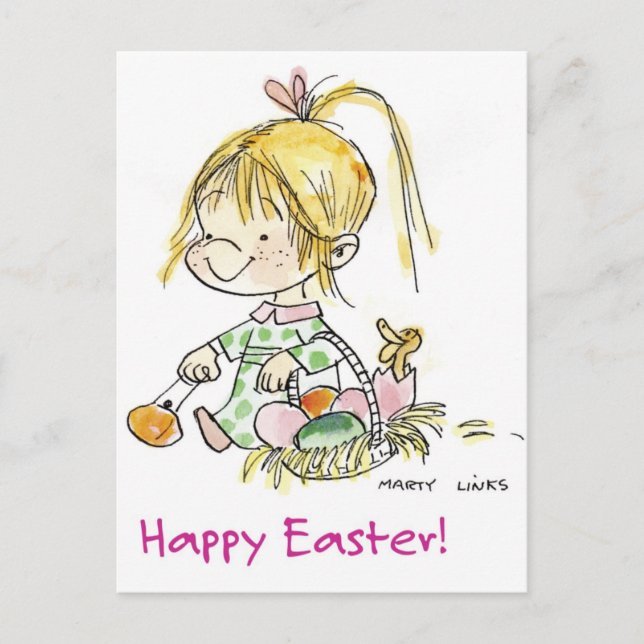 Cartes Pour Fêtes Annuelles EAS-004 Bonne Pâques ! (Devant)