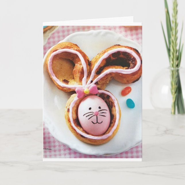 CARTES POUR FÊTES ANNUELLES **EASTER BUNNY** SOUHAITE "VOUS" SOUHAITER LES SOI (Devant)