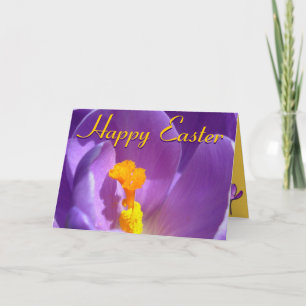 Cartes Pour Fêtes Annuelles Easter Cards Crocus Flowers Custom Greeting Card
