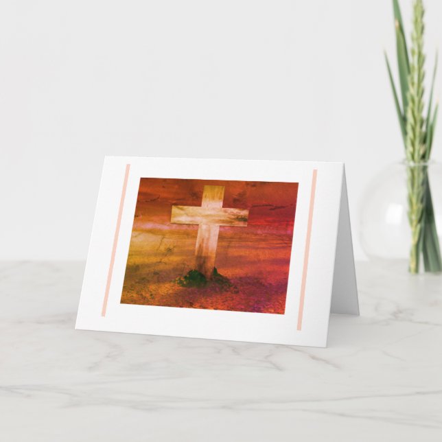 Cartes Pour Fêtes Annuelles Easter Cross 2 (Devant)