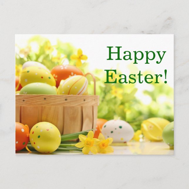 Cartes Pour Fêtes Annuelles Easter Decoration with Eggs (Devant)