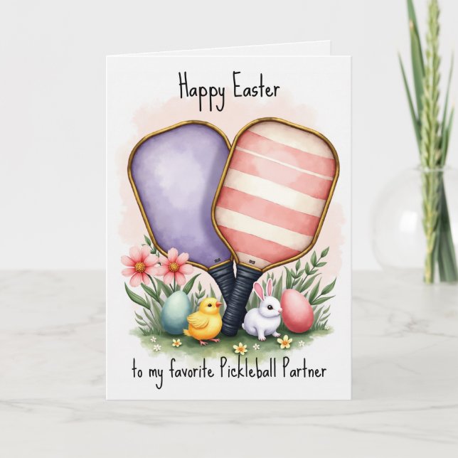 Cartes Pour Fêtes Annuelles Easter Dinks & Paddle Winks (Devant)