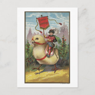 Cartes Pour Fêtes Annuelles Easter GreetingsPrince atop a Chick