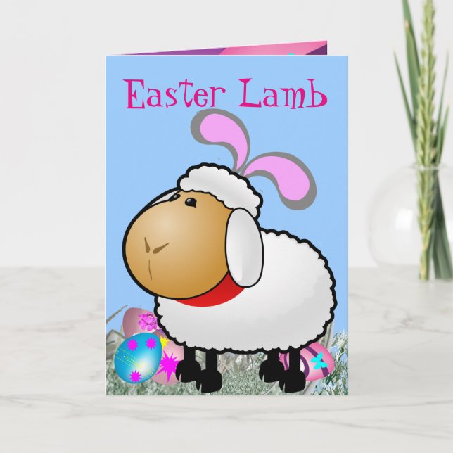 Cartes Pour Fêtes Annuelles Easter Lamb (Devant)