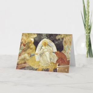 Cartes Pour Fêtes Annuelles Easter/Pascha Card Anastasis Fresco Chora Church