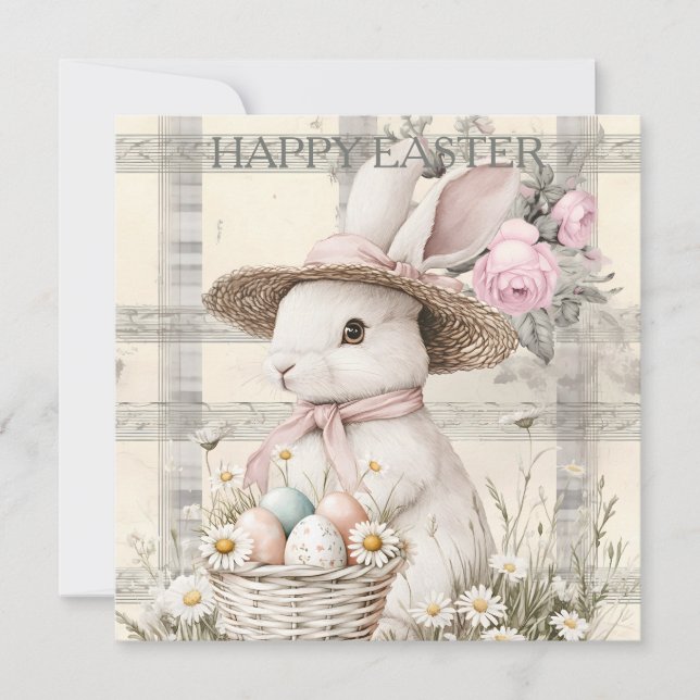 Cartes Pour Fêtes Annuelles Easter Spring Bunny (Devant)