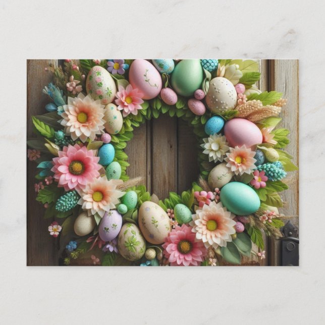 Cartes Pour Fêtes Annuelles Easter wreath (Devant)