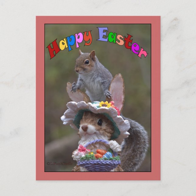 Cartes Pour Fêtes Annuelles EasterFeaturing heureux mignon, image drôle de (Devant)