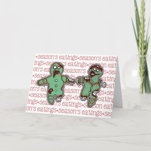 Cartes Pour Fêtes Annuelles Eatings de la saison (Devant)