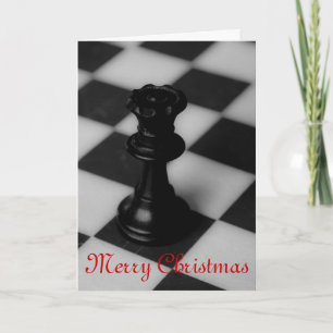 Cartes Pour Fêtes Annuelles Échecs de la reine Noël