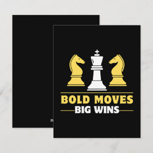 Cartes Pour Fêtes Annuelles Échecs - Mouvements audacieux, grandes victoires
