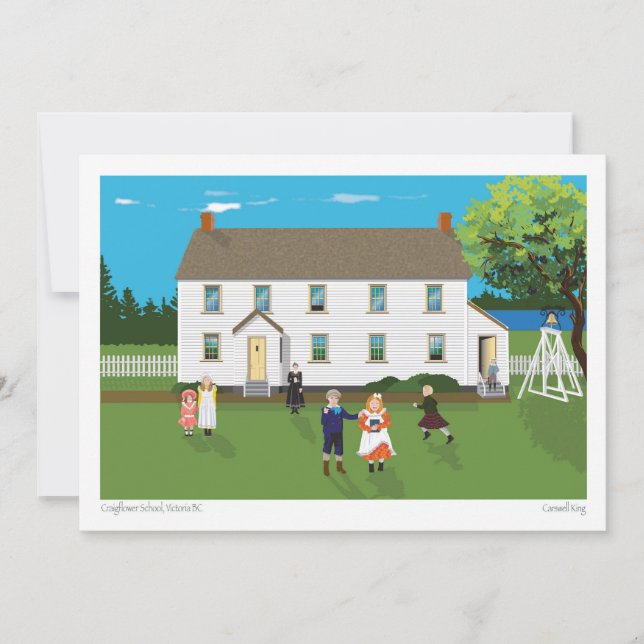 Cartes Pour Fêtes Annuelles École de Craigflower (Devant)