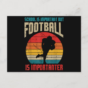 Cartes Pour Fêtes Annuelles École Importante Football Américain Amusant