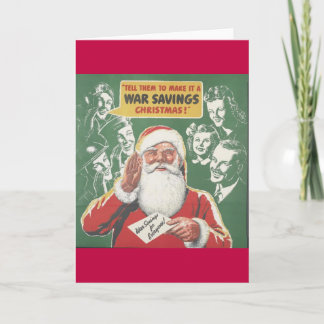 Cartes Pour Fêtes Annuelles Économies de Noël 2ème guerre mondiale