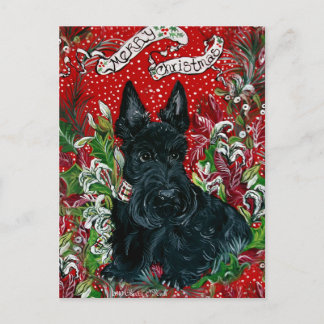Cartes Pour Fêtes Annuelles Écossais Terrier Xmas