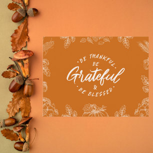 Cartes Pour Fêtes Annuelles Écrit À La Main Soit Gratte Thanksgiving