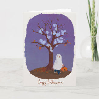 Cartes Pour Fêtes Annuelles Écureuils de fantôme