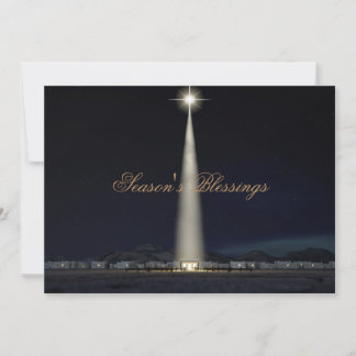 Cartes Pour Fêtes Annuelles Écurie abstraite et étoile de nativité de Noël