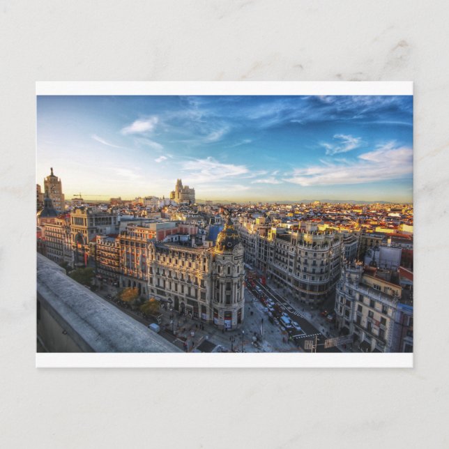 Cartes Pour Fêtes Annuelles Edificio Metropoli, Gran vía - Madrid, Spain  (Devant)