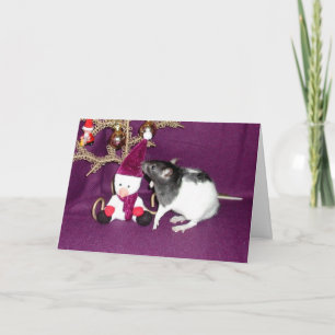 Cartes Pour Fêtes Annuelles Edison et le Snowman
